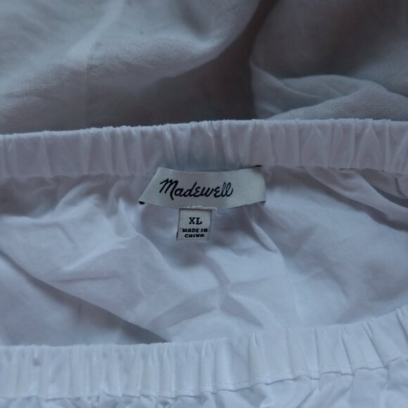 Madewell Embroidered Off-the-Shoulder Top XL - Picture 4 of 7